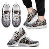Lykoi Cat Print (White/Black) Running Shoes For Men-Free Shipping-Paww-Printz-Merchandise