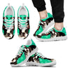 Boston Terrier Paws Print (Black/White) Running Shoes For Men-Free Shipping Limited Edition-Paww-Printz-Merchandise