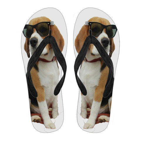Beagle Print Flip Flops For Women- Free Shipping-Paww-Printz-Merchandise