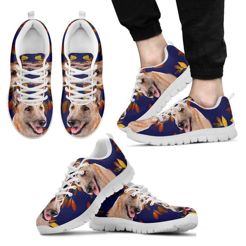 Belgian Laekenois Dog (White/Black) Running Shoes For Men-Free Shipping-Paww-Printz-Merchandise