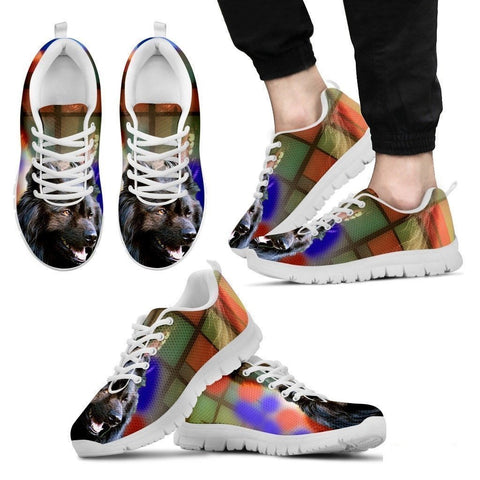 Belgian Sheepdog Dog Print Shoe For Men- Free Shipping-Paww-Printz-Merchandise