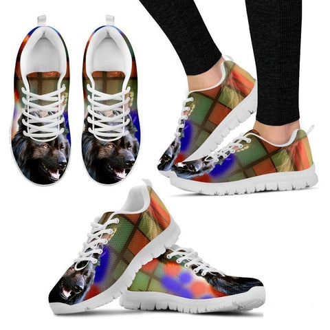 Belgian Sheepdog Dog Print Shoe For Women- Free Shipping-Paww-Printz-Merchandise