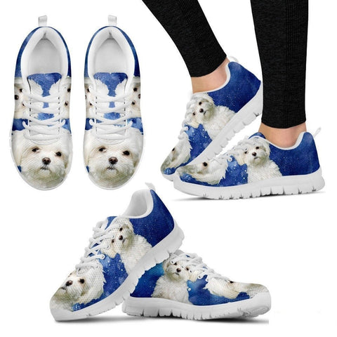 Maltese-Dog Running Shoes For Women-Free Shipping-Paww-Printz-Merchandise