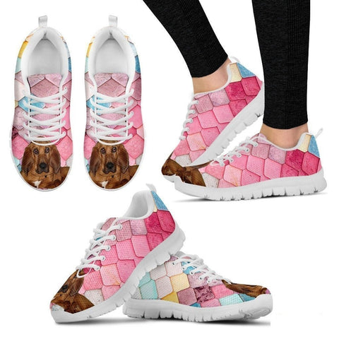 Bloodhound Dog-Running Shoes For Women-Free Shipping-Paww-Printz-Merchandise