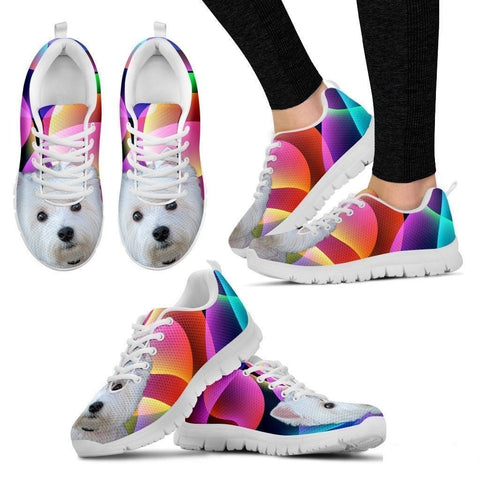 Westie Dog Running Shoes For Women-Free Shipping-Paww-Printz-Merchandise