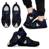 Ojos Azules Cat (Black/White) Running Shoes For Men-Free Shipping Limited Edition-Paww-Printz-Merchandise