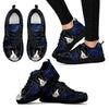 Ojos Azules Cat (Black/White) Running Shoes For Women-Free Shipping-Paww-Printz-Merchandise