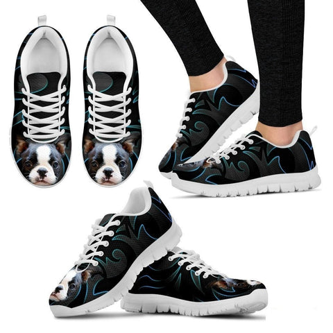 Boston Terrier Running Shoe For Women- Free Shipping-Paww-Printz-Merchandise