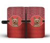 Yorkshire Terrier (Yorkie) On Red Print Wallet Case-Free Shipping