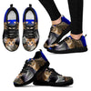 Serengeti Cat Print (White/Black) Running Shoes For Women-Free Shipping-Paww-Printz-Merchandise