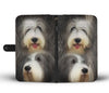 Bearded Collie Dog Print Wallet Case-Free Shipping
