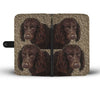 American Water Spaniel Dog Print Wallet Case-Free Shipping