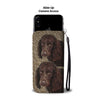 American Water Spaniel Dog Print Wallet Case-Free Shipping
