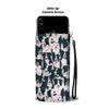 Border Collie Dog Pattern Print Wallet Case-Free Shipping