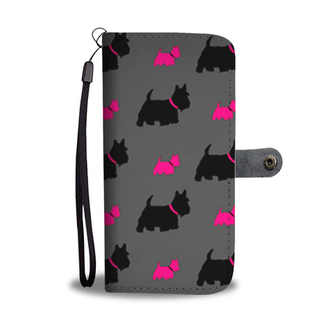 Scottish Terrier Patterns Print Wallet Case-Free Shipping