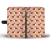 Rough Collie Dog Pattern Print Wallet Case-Free Shipping