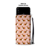 Rough Collie Dog Pattern Print Wallet Case-Free Shipping