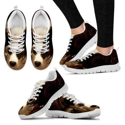 Lori M Pastore/ Cute Dog Print Running Shoe Women-Free Shipping-Paww-Printz-Merchandise