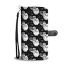 Pomeranian Dog Black White Patterns Print Wallet Case-Free Shipping (For Pomeranian Lovers)