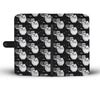 Pomeranian Dog Black White Patterns Print Wallet Case-Free Shipping (For Pomeranian Lovers)