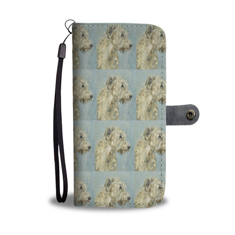 Irish Wolfhound Dog Patterns Print Wallet Case-Free Shipping