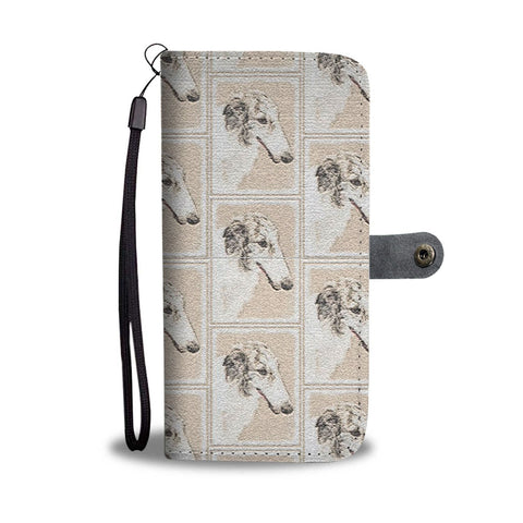 Borzoi Dog Patterns Print Wallet Case-Free Shipping