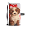 Cute Cavapoo Dog Wallet Case- Free Shipping