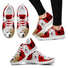 White labradoodle Running Shoe For Women- Free Shipping-Paww-Printz-Merchandise