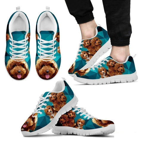 Lovely Poodle-Dog Running Shoe For Men-Free Shipping-Paww-Printz-Merchandise