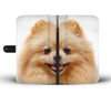 Cute Pomeranian Dog Print Wallet Case-Free Shipping