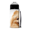 Cute Pomeranian Dog Print Wallet Case-Free Shipping