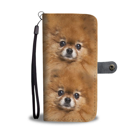 Pomeranian Dog Patterns Print Wallet Case-Free Shipping