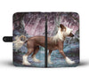 Chinese Crested Dog Print Wallet Case-Free Shipping