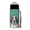 Amazing St. Bernard Dog Print Wallet Case-Free Shipping