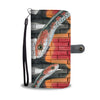 Snake Red Print Wallet Case-Free Shipping
