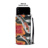 Snake Red Print Wallet Case-Free Shipping