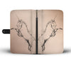 Sketch of Unicorn Print Wallet Case-Free Shipping