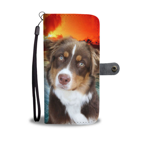 Miniature American Shepherd Wallet Case- Free Shipping