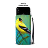 Amazing American GoldFinch Bird Print Wallet Case-Free Shipping