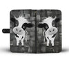 Black & White Cow Print Wallet Case-Free Shipping