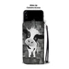 Black & White Cow Print Wallet Case-Free Shipping