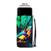 Gouldian Finch Bird Print Wallet Case-Free Shipping