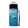 Shark Print Wallet Case- Free Shipping