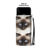 Himalayan Cat Face Print Wallet Case-Free Shipping