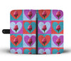 Love Rose Print Wallet Case-Free Shipping