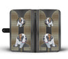 Cute Saint Bernard Dog Print Wallet Case-Free Shipping