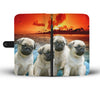 Pug Puppies Wallet Case- Free Shipping