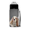 Cute Basset Hound Puppies Print Wallet Case-Free Shipping