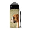 Boxer Dog Print Wallet Case- Free Shipping