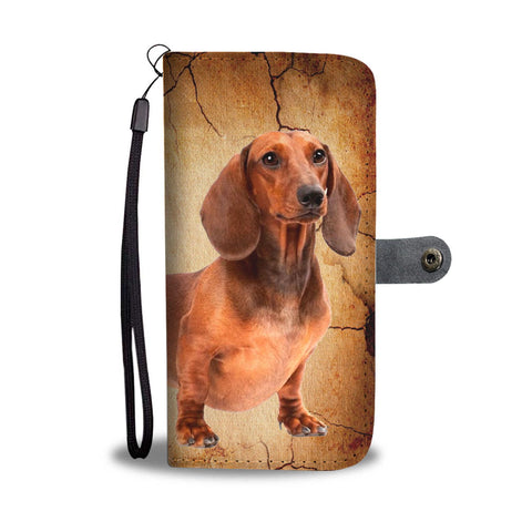 Dachsund Print Wallet Case- Free Shipping